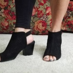 Isola Black Perforated Booties